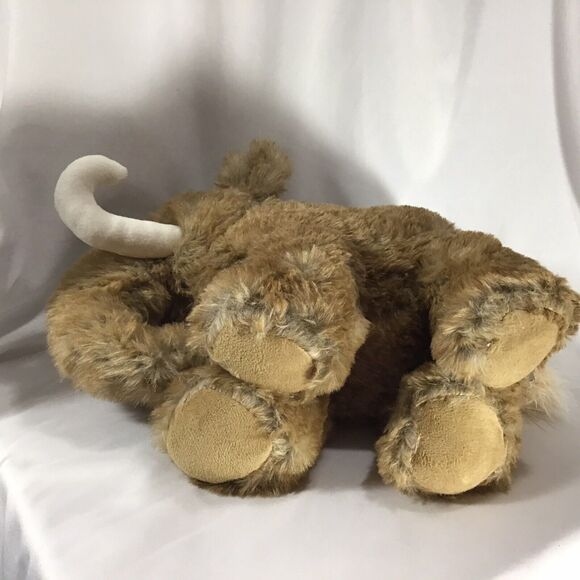 Woolly Mammoth Elephant Plush Tusks Realistic 12 X 9  Stuffed Animal - Picture 4 of 10